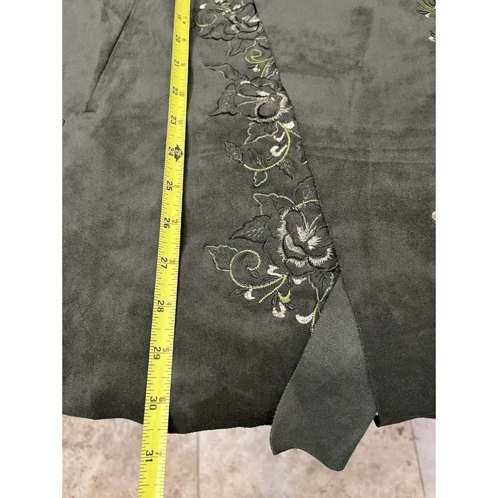 Chico's Olive Green Open-Front Utility Jacket